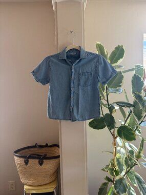 Mayoral Denim Button Up Boys Shirt